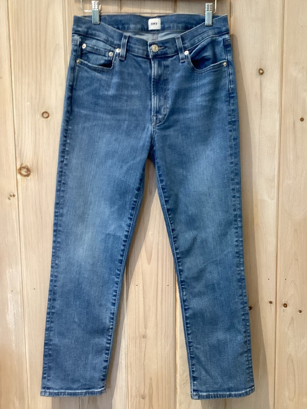 Edwin Mid Rise Straight Crop Jeans Size 28 - Picture 2 of 6